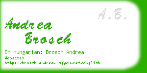 andrea brosch business card